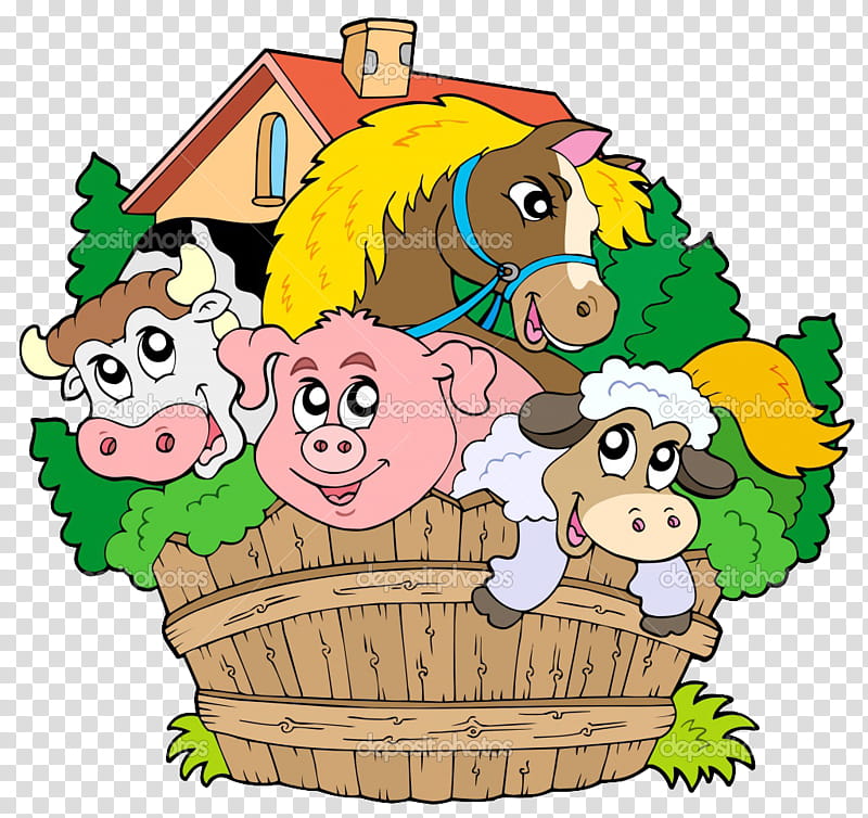 Animal, Farm, Cattle, Agriculturist, Live, Agriculture, Barn, Royaltyfree transparent background PNG clipart