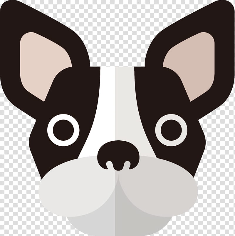 French bulldog, Boston Terrier, Snout, Cartoon, Nose, Whiskers, Nonsporting Group transparent background PNG clipart