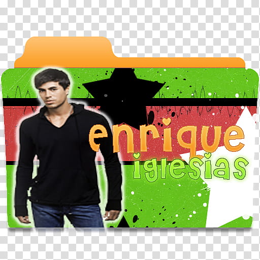 NEW Folder of singers, Enrique Iglesias folder icon transparent background PNG clipart