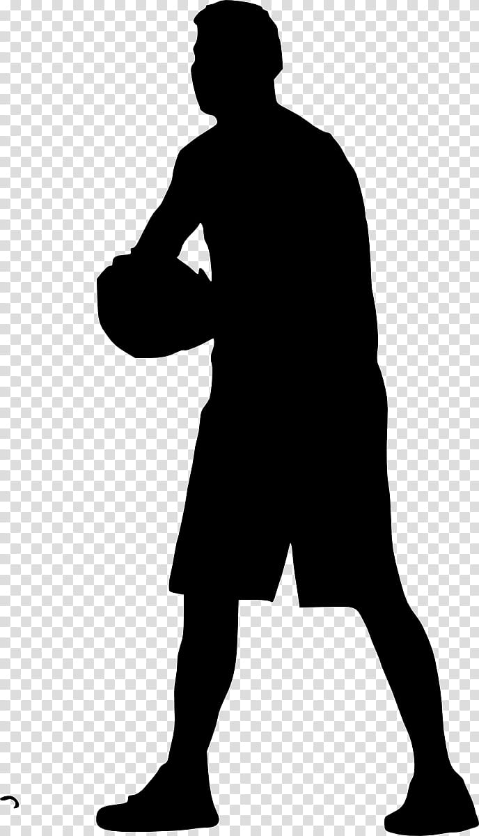 Person, Basketball, Silhouette, Sports, Basketball Player, Drawing, Standing, Male transparent background PNG clipart