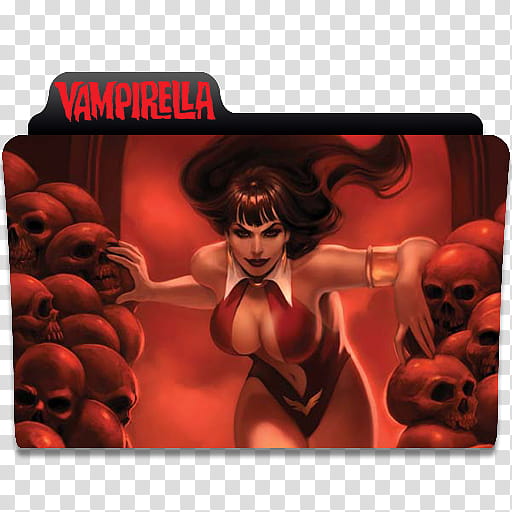 Other Comics Folder , Vampirella folder icon transparent background PNG clipart