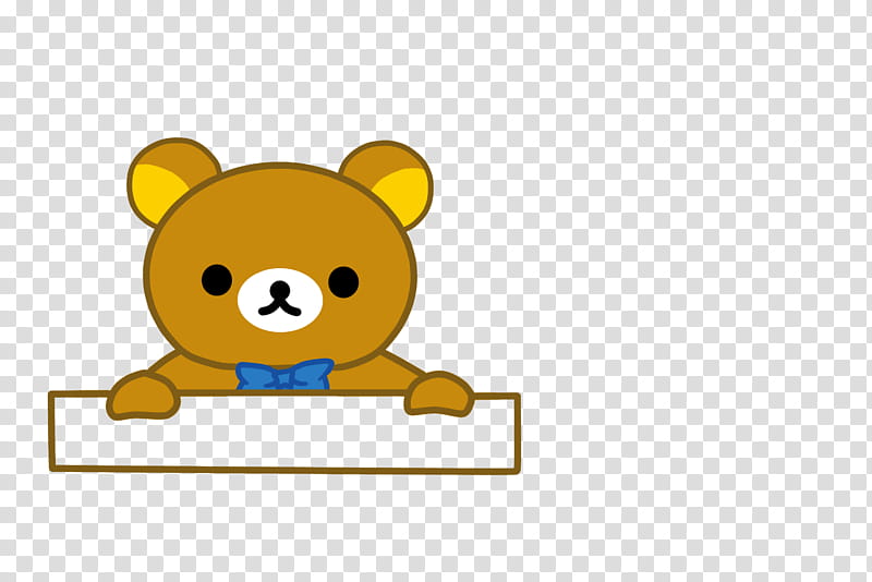 Rilakkuma Nametag Blue transparent background PNG clipart