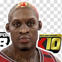 NBA K Rodman transparent background PNG clipart