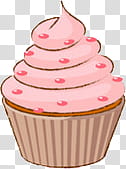 Stuff , pink cupcake transparent background PNG clipart