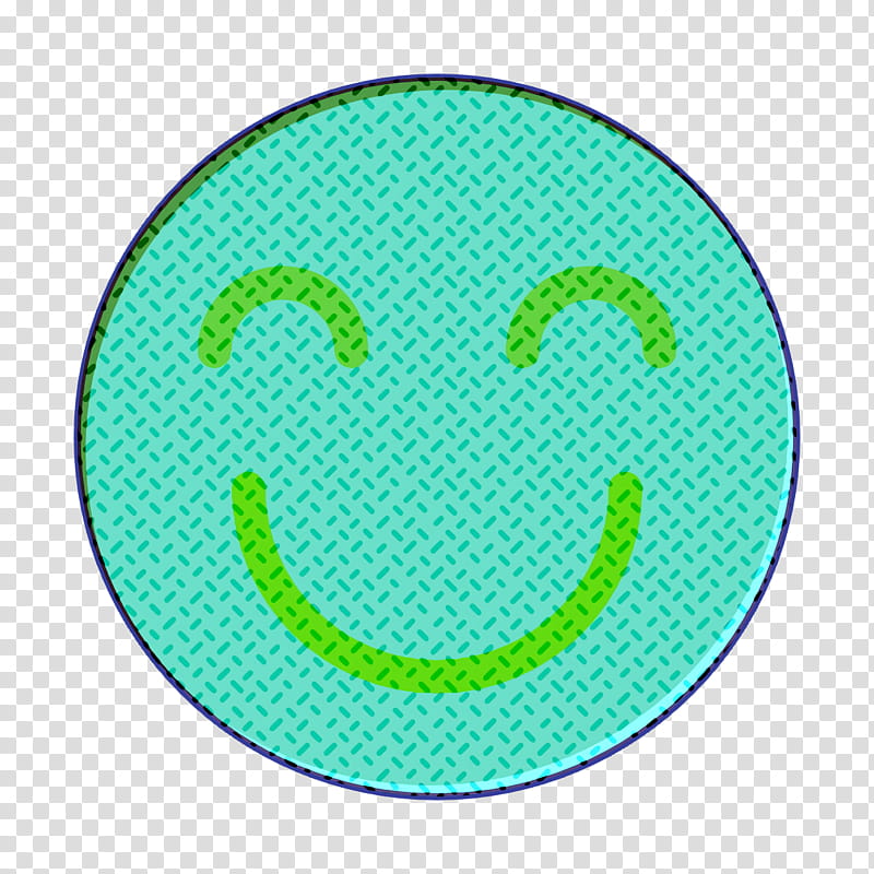 Happy icon Emoticon Set icon Smile icon, Green, Aqua, Smiley, Turquoise, Teal, Circle, Line transparent background PNG clipart