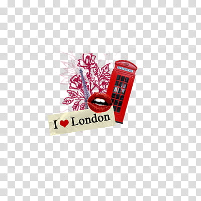 Textos, I love London telephone booth art transparent background PNG clipart
