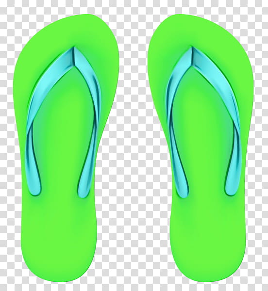 Beach, Flipflops, Shoe, Slipper, Sandal, Drawing, Footwear, Green transparent background PNG clipart