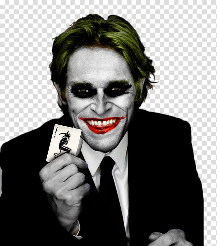 Willem Dafoe Joker Render  transparent background PNG clipart