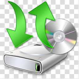 Vista RTM WOW Icon , Change Disk, grey DVD player illustration transparent background PNG clipart