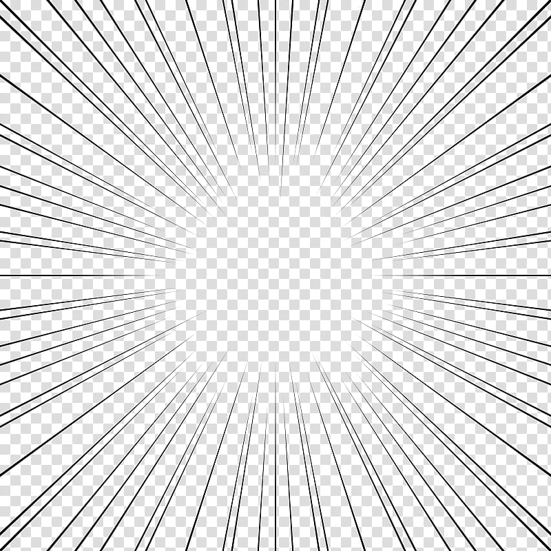 screentones action lines, black radial lines sunburst transparent background PNG clipart