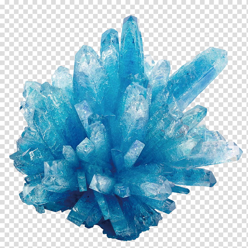 Gemstones, blue ice crystal transparent background PNG clipart