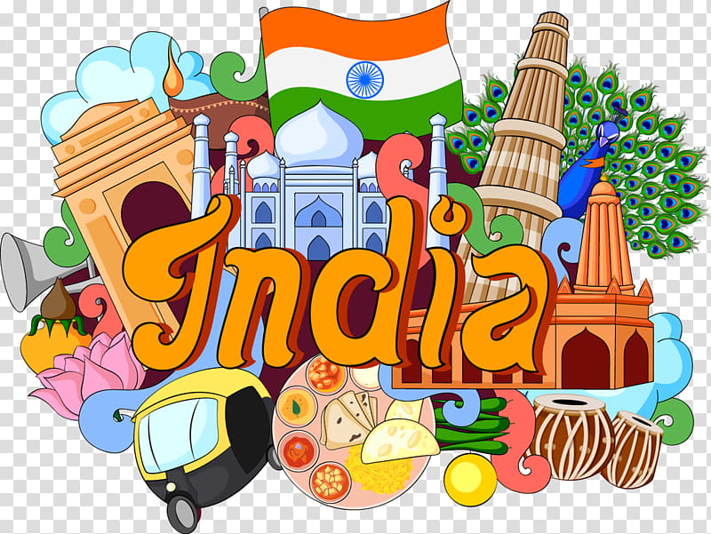 Set of Indian culture objects and symbols 19850034 Vector Art at Vecteezy