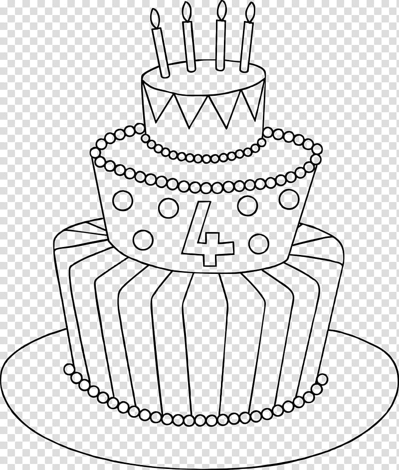 Cake Clip Art Black And White Clipart Birthday Cake - Black And White Cup Cakes  Clip Art - Free Transparent PNG Clipart Images Download