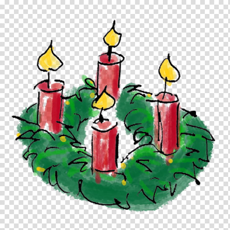 Christmas Tree, Advent, 4th Sunday Of Advent, Christmas Day, Advent Sunday, Christmas Ornament, Gaudete Sunday, Advent Wreath transparent background PNG clipart
