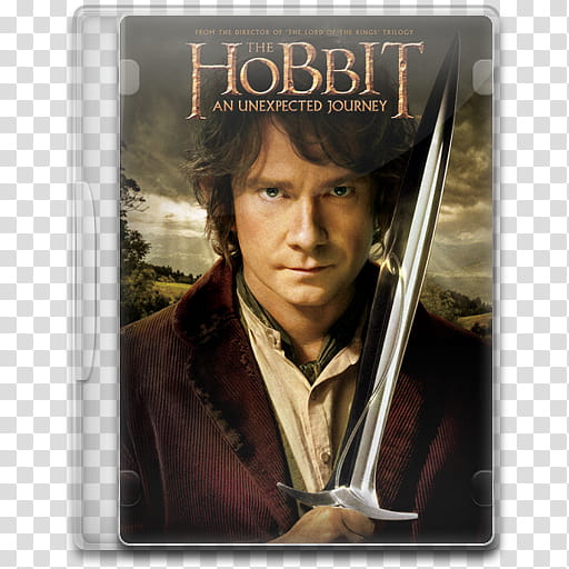Movie Icon , The Hobbit, An Unexpected Journey, The Hobbit an Unexpected Journey movie case transparent background PNG clipart