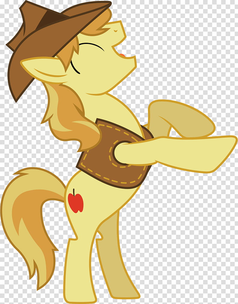 Braeburn, yellow My Little Pony transparent background PNG clipart