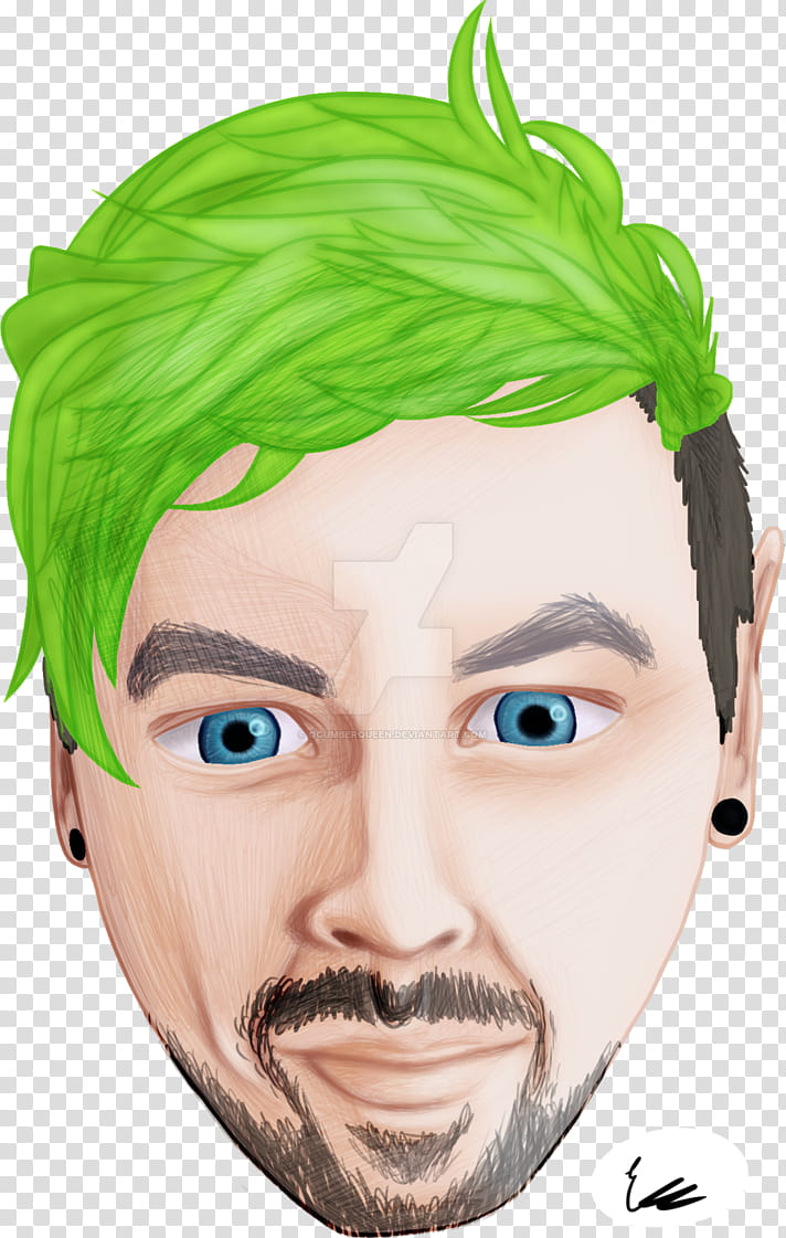 Pixel Art Hair, Jacksepticeye, Youtuber, Moustache, Markiplier, Face, Forehead, Green transparent background PNG clipart