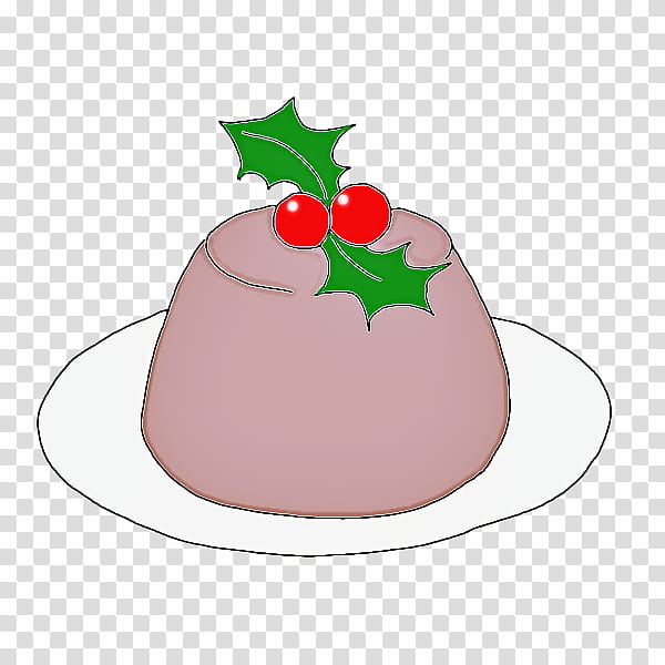 Christmas pudding, Food, Strawberry, Holly, Cake, Dessert, Cherry, Strawberries transparent background PNG clipart