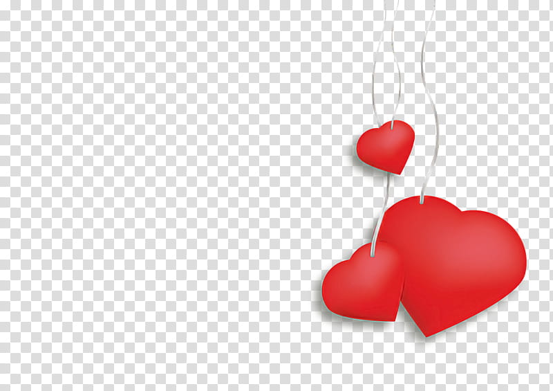 red heart material property love cherry, Plant transparent background PNG clipart