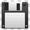 Drives Deadpaper IconSet , Floppy, black and gray floppy disc icon transparent background PNG clipart