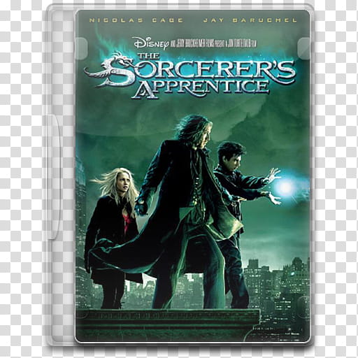 Movie Icon Mega , The Sorcerer's Apprentice, The Sorcerer's Apprentice DVD case transparent background PNG clipart