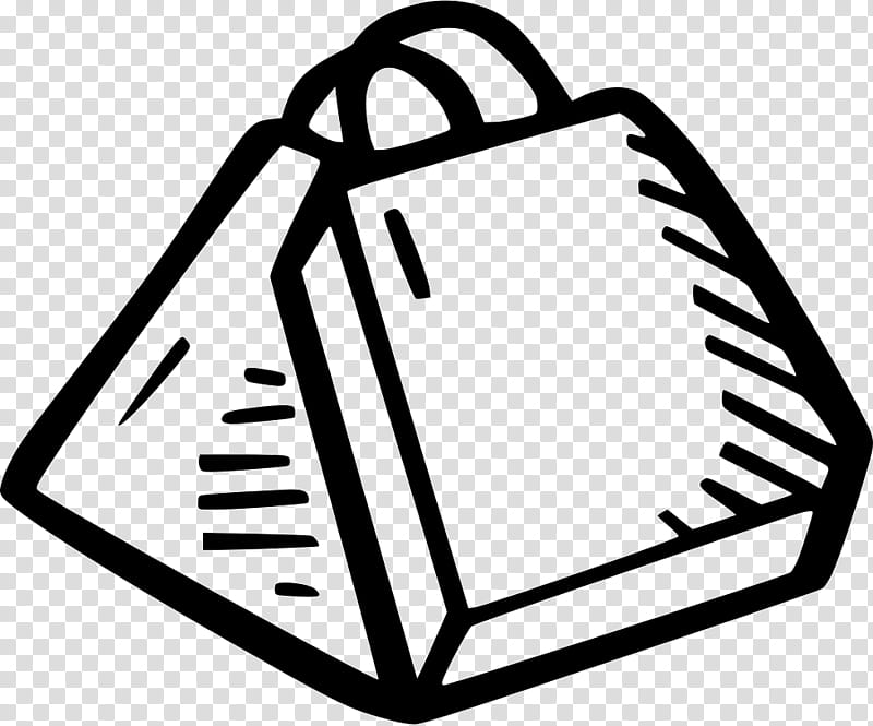 Shopping Bag, News, Silhouette, Gift, Black, Line Art transparent background PNG clipart