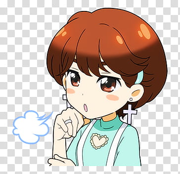 TWICE LINE STICKERS Candy pop edition, brown haired female illustration transparent background PNG clipart