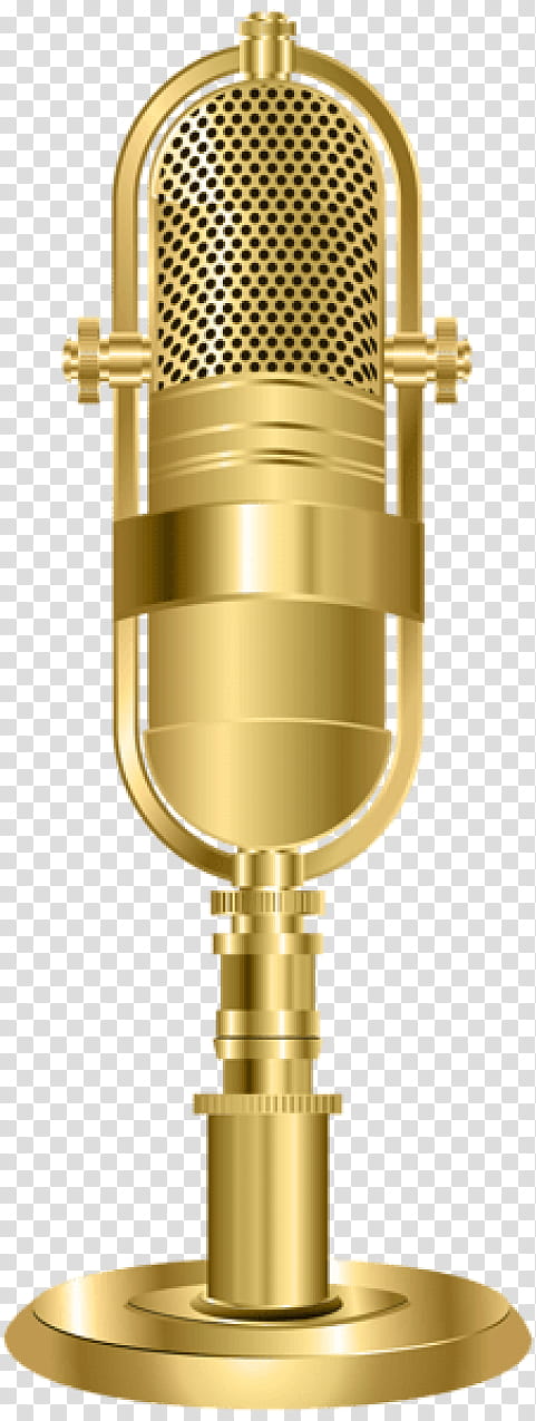 Cartoon Microphone, Sound, Recording Studio, Music, Pop Filter, Brass, Metal transparent background PNG clipart