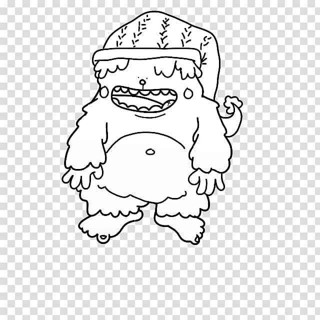 Santa Claus Drawing, Bigfoot, Human, Footprint, Nose, Behavior, Yeti, White transparent background PNG clipart