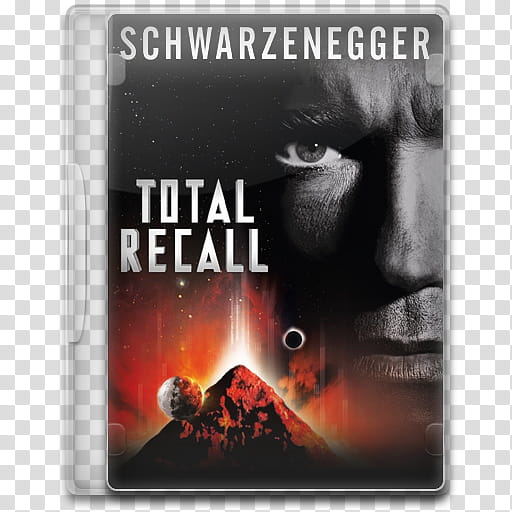 Movie Icon Mega , Total Recall (), Total Recall Schwarzenegger movie case transparent background PNG clipart
