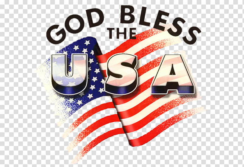 Flag, Logo, God Bless The USA, Text, Flag Of The United States transparent background PNG clipart