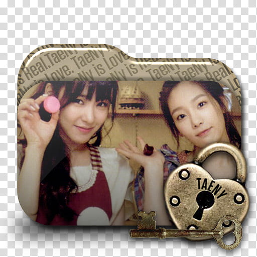 TaeNy Folder Icon  Locksmith Edition , , two woman dressed folder icon transparent background PNG clipart