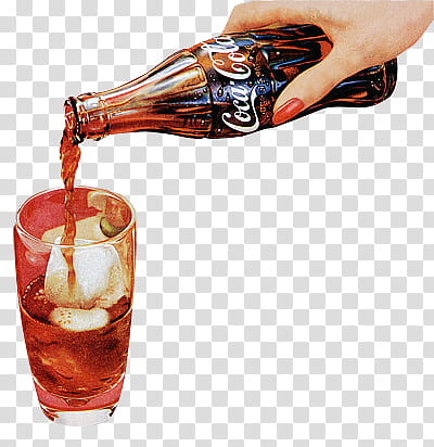 mochizuki , person holding Coca-Cola glass bottle transparent background PNG clipart