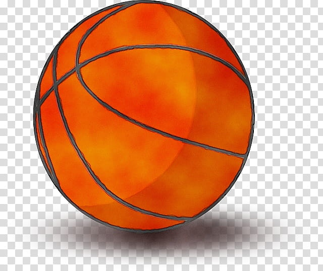 Sphere Design, Watercolor, Paint, Wet Ink, Orange, Ball, Basketball, Sports Equipment transparent background PNG clipart