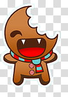 gingerbread man illustration transparent background PNG clipart