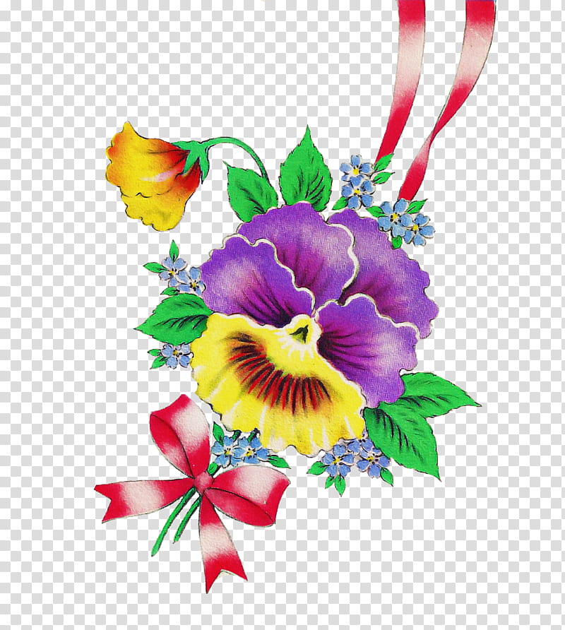 flower plant petal violet cut flowers, Bouquet, Pansy, Violet Family, Hibiscus, Iris, Dendrobium, Cattleya transparent background PNG clipart