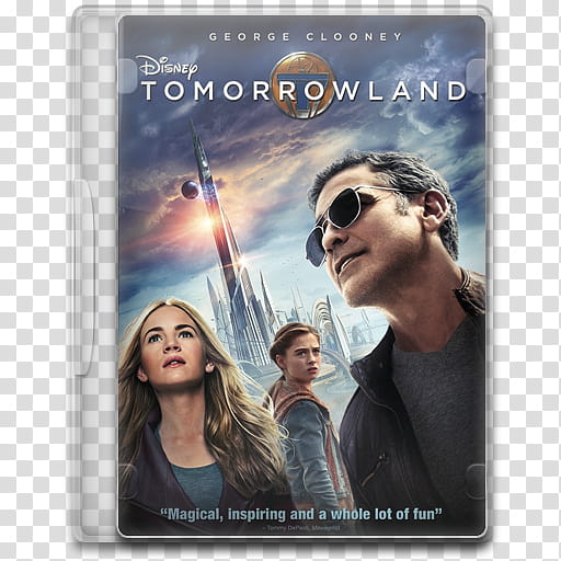 Movie Icon Mega , Tomorrowland, Disney Tomorrowland DVD case transparent background PNG clipart