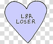Overlays tipo , heart purple LR Loser illustration transparent background PNG clipart