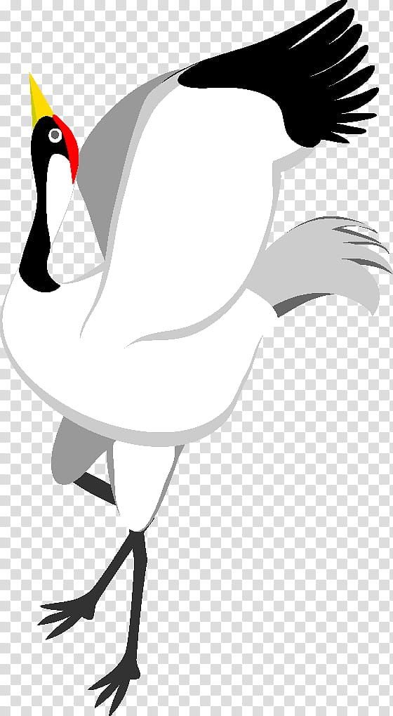 Bird Line Drawing, Black And White
, Duck, Crane, Redcrowned Crane, Cartoon, Animal, Comics transparent background PNG clipart
