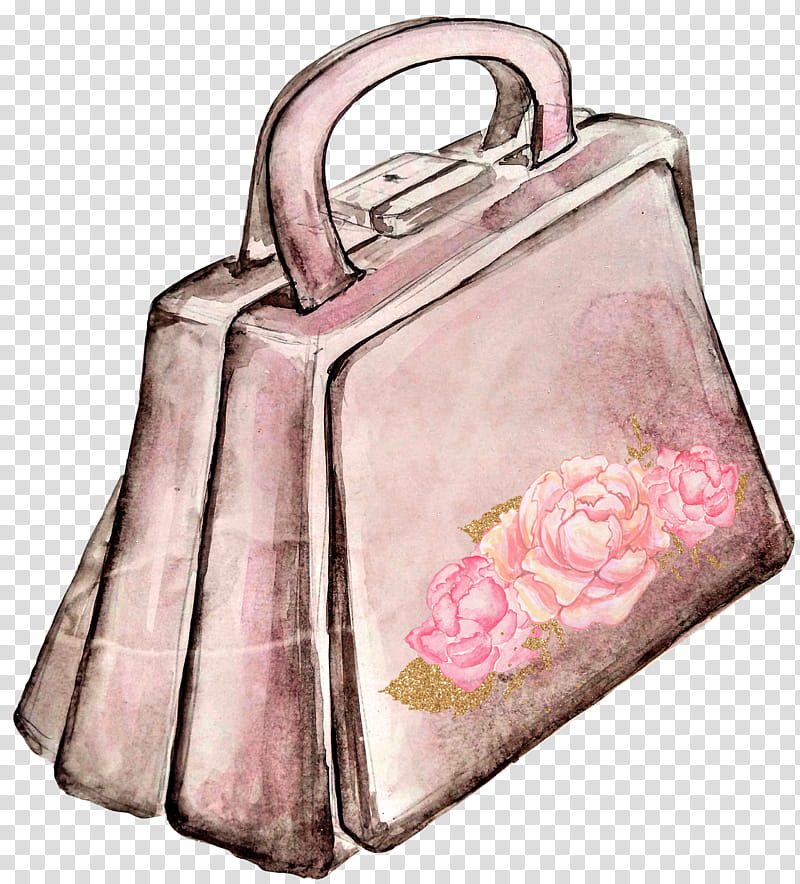 Watercolor, Handbag, Watercolor Painting, Wallet, Backpack, Ink, Pink, Hand Luggage transparent background PNG clipart