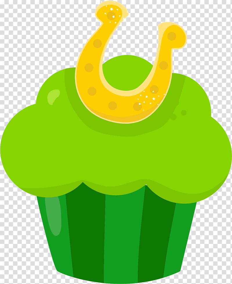 Green Grass, Cupcake, Horseshoe, Luck, Plastic, Chocolate, Good Luck Charm, Cartoon transparent background PNG clipart