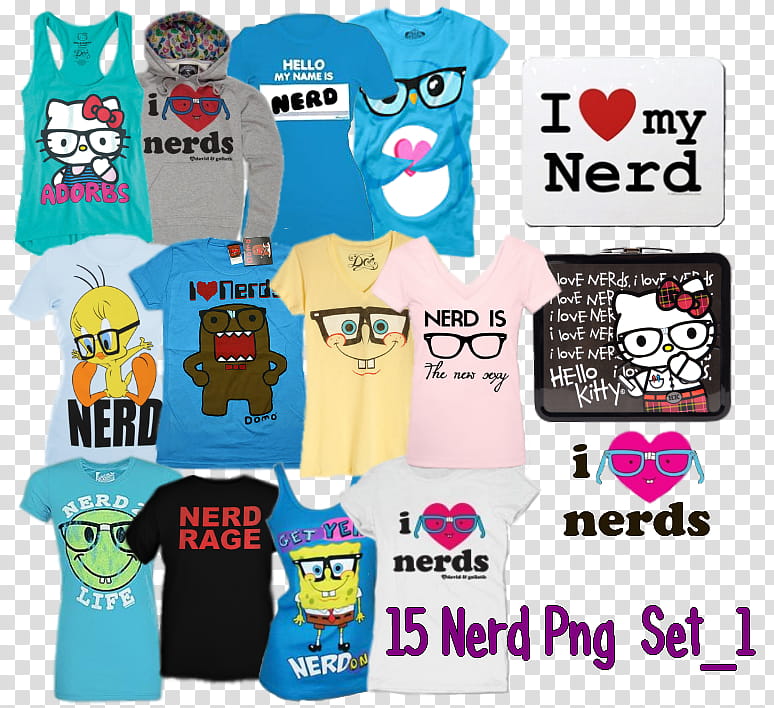 Nerd Set , clothes lot transparent background PNG clipart