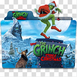 Christmas Movies Collection Folder Icon , The Grinch_x transparent background PNG clipart