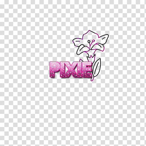 pixie, pink Pixie text transparent background PNG clipart
