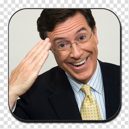 Daily Show Colbert Report TV Icon Set, ColbertReport transparent background PNG clipart