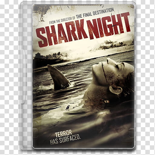 Movie Icon , Shark Night, Shark Night DVD poster transparent background PNG clipart