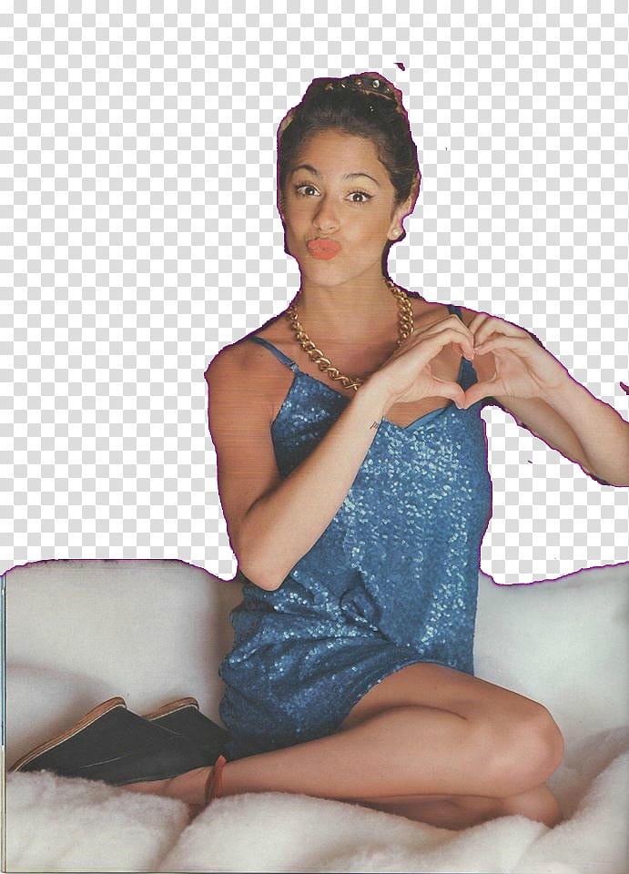 Martina Stoessel en Grazie y Caras, woman sitting down transparent background PNG clipart