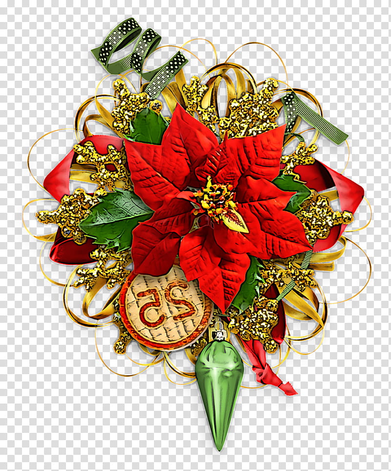 Christmas ornaments Christmas decoration Christmas, Christmas , Red, Poinsettia, Flower, Cut Flowers, Plant, Holiday Ornament transparent background PNG clipart