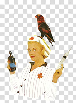 , woman wearing nurse uniform artwork transparent background PNG clipart