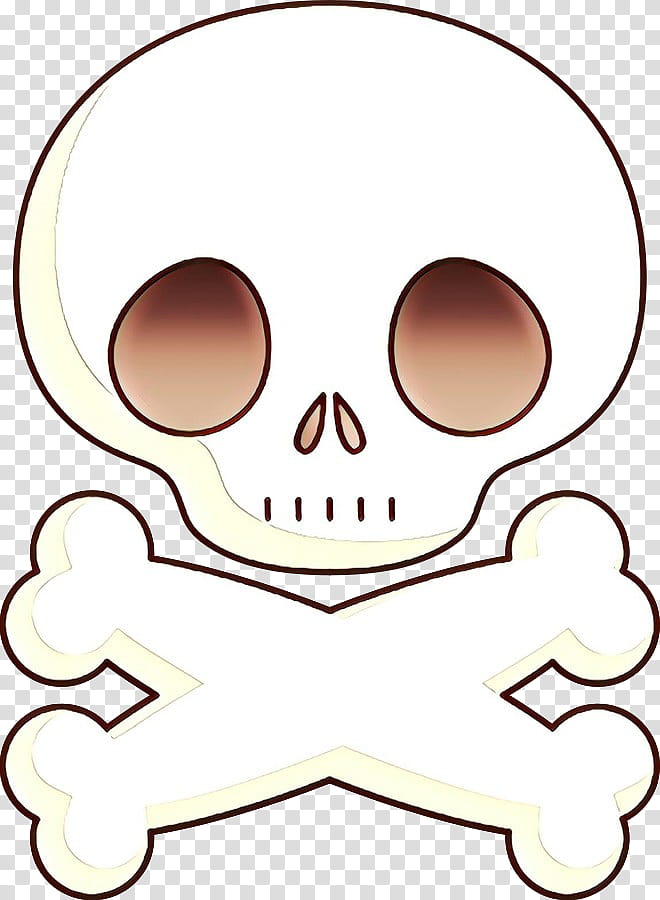 Human Skull Drawing, Cartoon, Skull And Crossbones, Cuteness, Skeleton, Face, Nose, Head transparent background PNG clipart